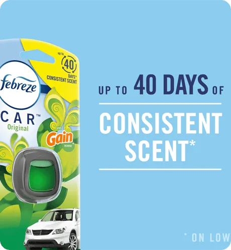 up to 40 days of consistent scent, on low