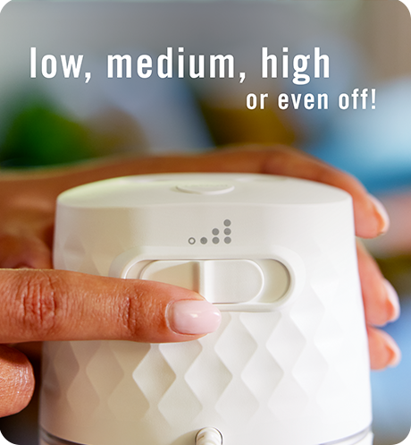 Low, medium, high or even off!