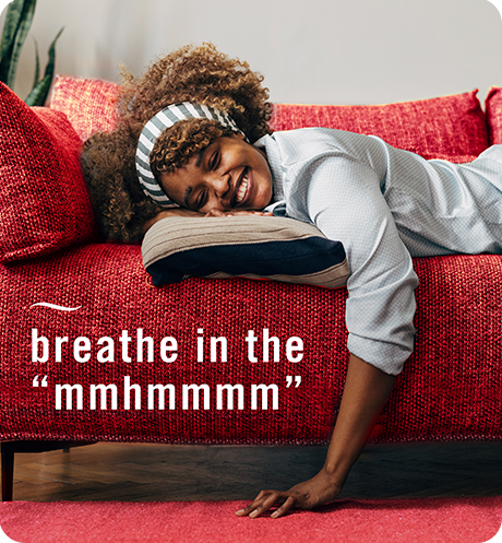 Fabric Old Spice breathe in the "mmhmmmm".