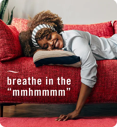 Fabric Old Spice breathe in the "mmhmmmm".