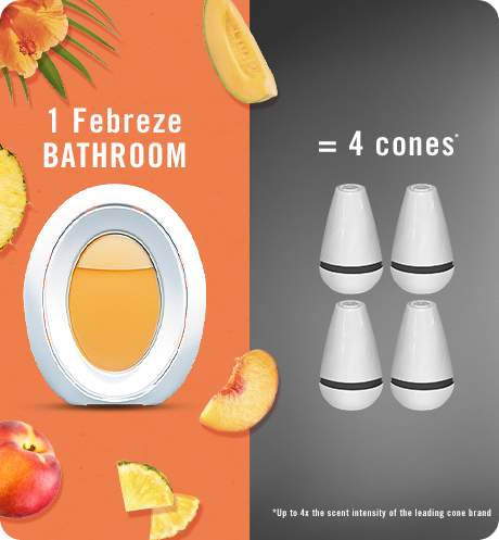 Bathroom Hawaiian Aloha 1 Febreze bathroom = 4 cones