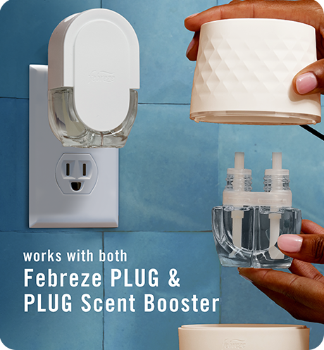 Works with both Febreze Plug & Plug Scent Booster.
