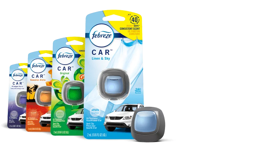 Febreze® CAR™ New Car Scent Vent Clip Air Freshener 0.06 fl. oz. Carded  Pack, Air Fresheners