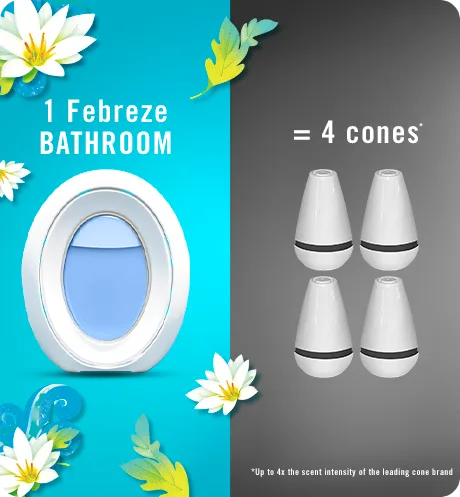 Bathroom Gain Honey Berry Hula 1 Febreze bathroom = 4 cones