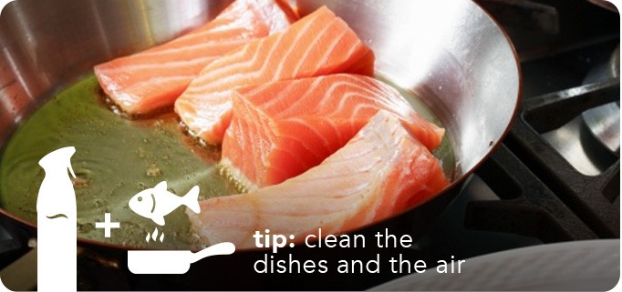 tip: clean the dishes and the air