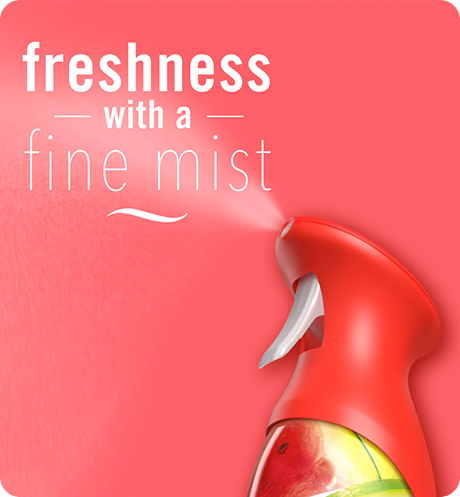 Air Sweet Watermelon Vine freshness with a fine mist.