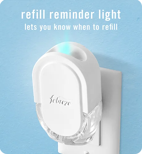 Plug lilac sunrise with refill reminder light lets you know when to refill.