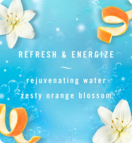 Air Mist Refresh & Energize rejuvenating water zesty orange blossom