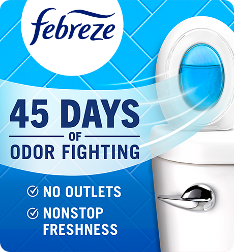 45 days of odor fighting. No outlets. Nonstop freshness.