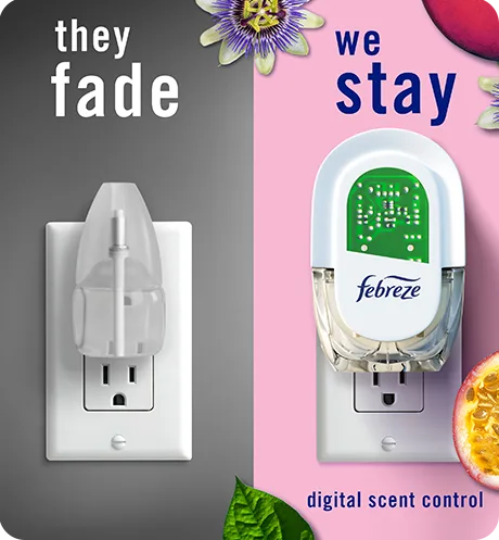 Plug Passion Fruit Breeze, They Fade, we Stay with digital scent control.