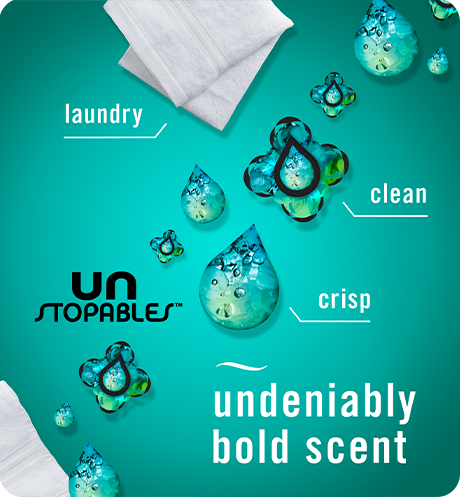 Undeniably bold scent, laundry, clean, crisp.