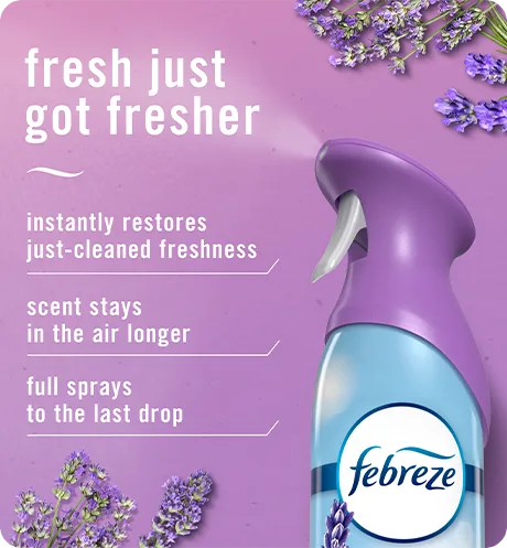 Air Twilight Fresh just got fresher. Instantly restores just-cleaned freshness. Super fine mist stays in the air longer. Full spray down to the last drop.