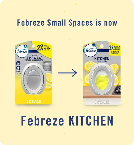 Kitchen Lemon Fresh. Febreze Small Spaces is now Febreze Bathroom