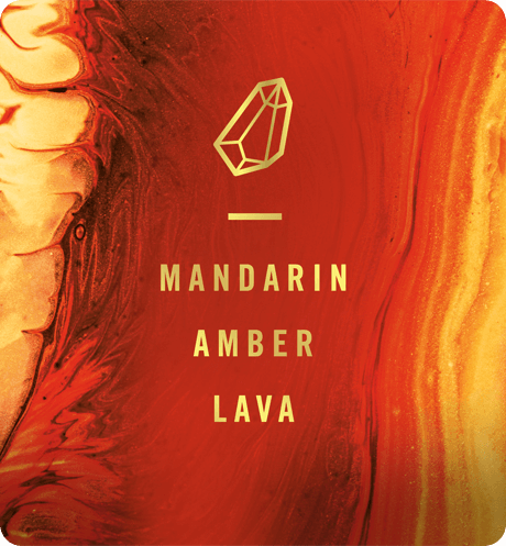 Mandarin, Amber, Lava