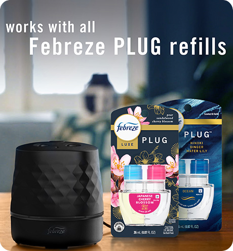 Works with all Febreze PLUG refills