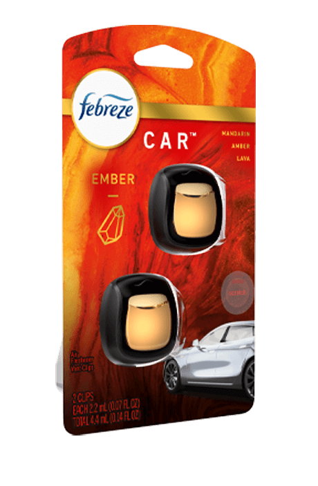 Febreze Car Odor-Eliminating Air Freshener Vent Clip with Gain Scent,  Original, 1 count, Air Fresheners