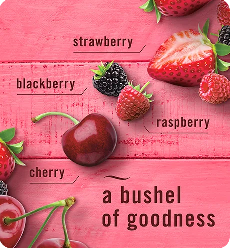 Febreze plug cherries and berries a bushel of goodness, strawberry, blackberry, raspberry, cherry.