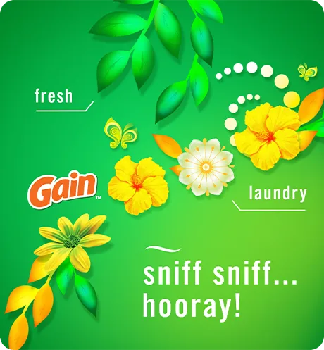 Sniff sniff...Hooray! Fresh, laundry.