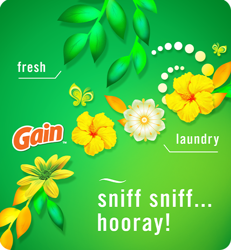 Sniff sniff...Hooray! Fresh, laundry.