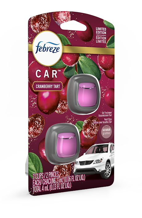 Febreze Car Air Freshener Vent Clip - Linen & Sky Scent - 0.13 Fl