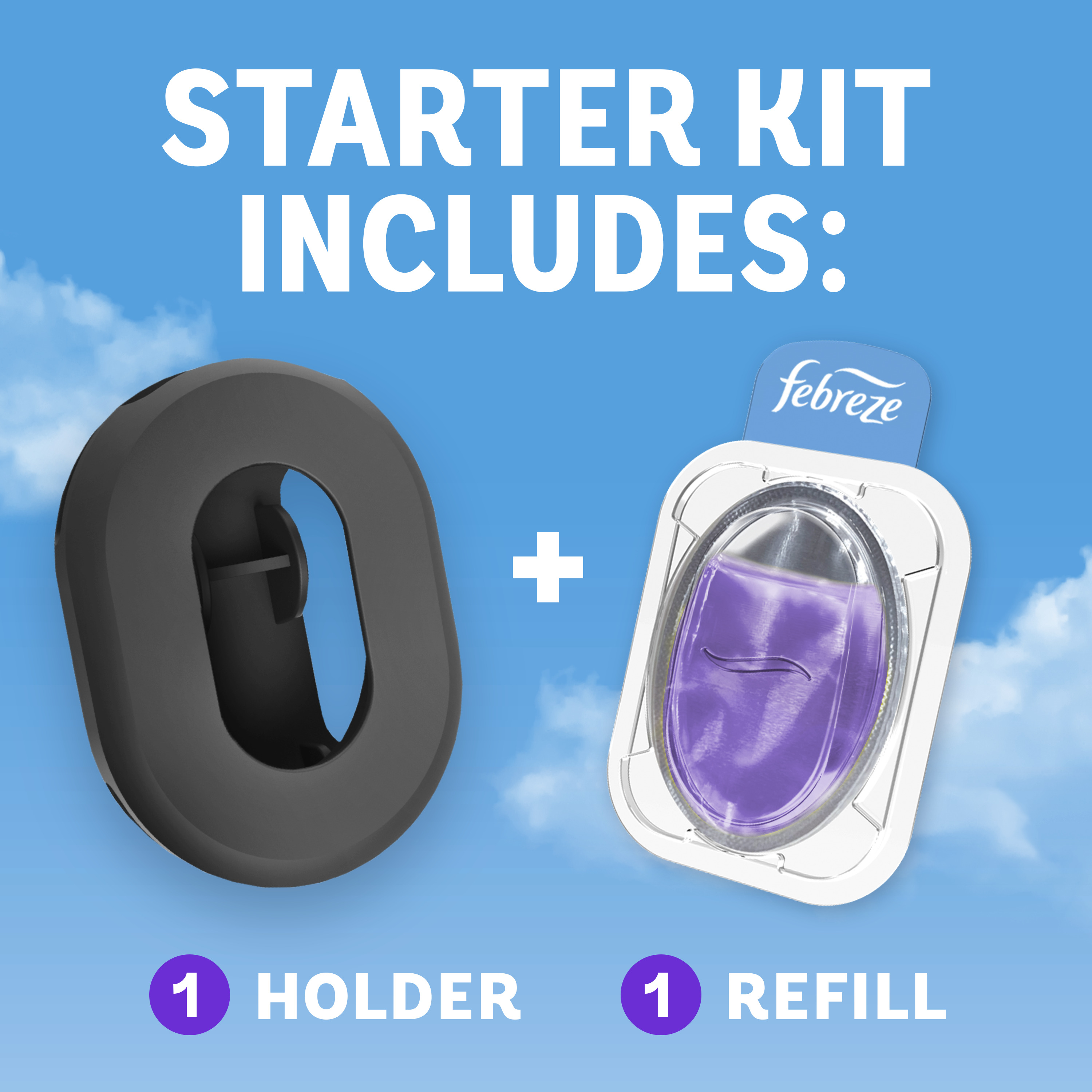 4 INCLUDED lavender 1 holder+1refill 4