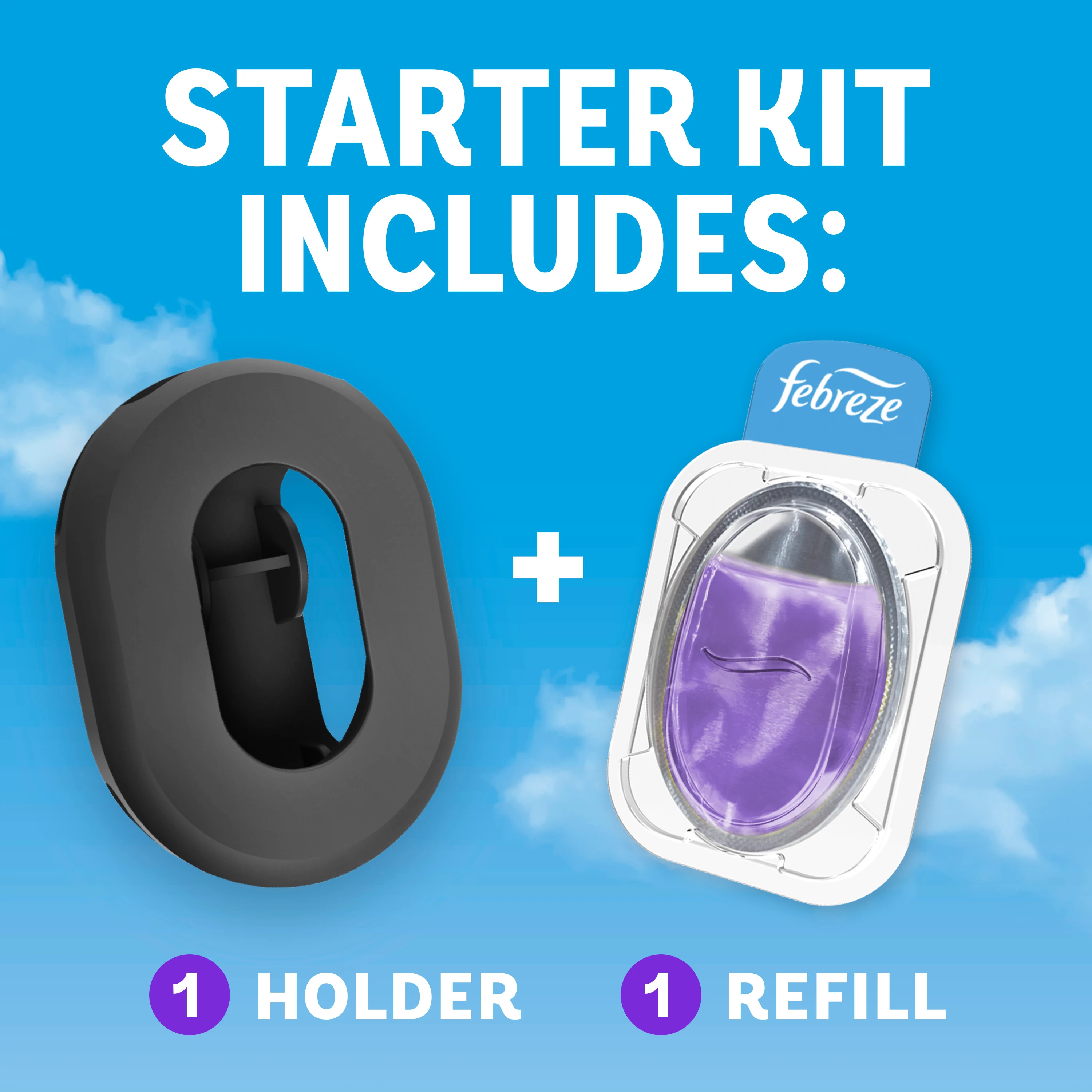 4 INCLUDED lavender 1 holder+1refill 4