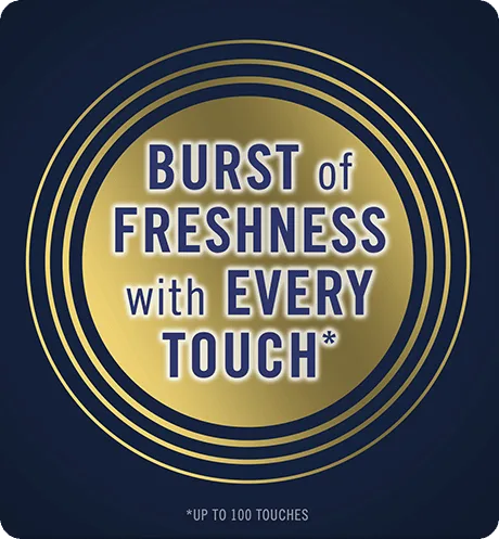 Burst of freshness with every Touch, up to 100 touches