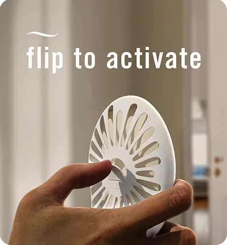 Bathroom. Flip to activate