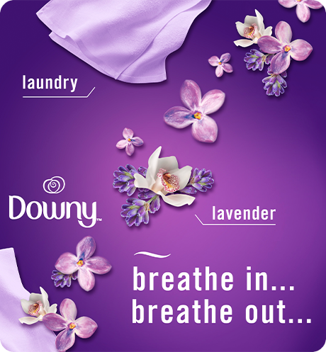 Breathe in, breathe out. Laundry. Lavender.