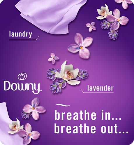 Breathe in, breathe out. Laundry. Lavender.