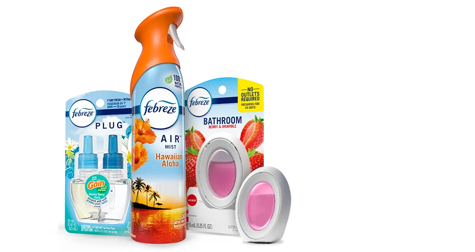 Citrus and Fruity product shots