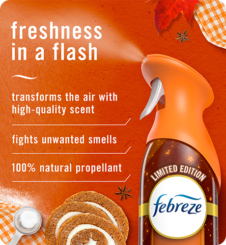 Air Pumpk inRoll freshness in a flash tranforms the air with high-quality scent, fights unwanted smells, 100% matural propellant.