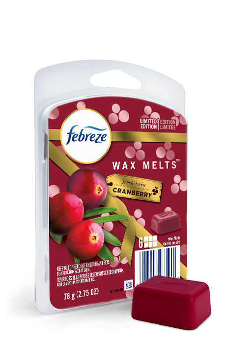 Febreze Fresh Twist Cranberry Candle Limited Edition Christmas Scent 6.3 oz 3 