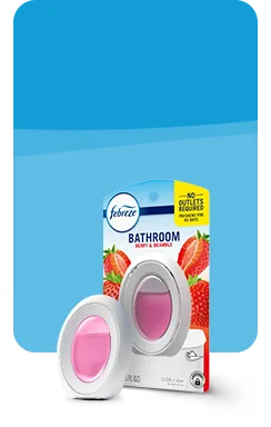 Febreze bathroom product and package shot