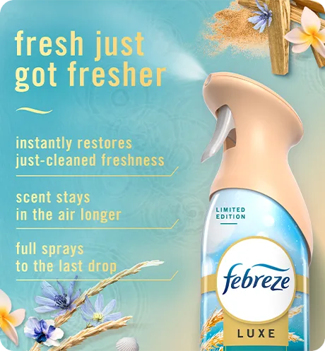 Air Warm Ocean Breeze. Fresh just got fresher. Instantly restores just-cleaned freshness. Super fine mist stays in the air longer. Full spray down to the last drop.