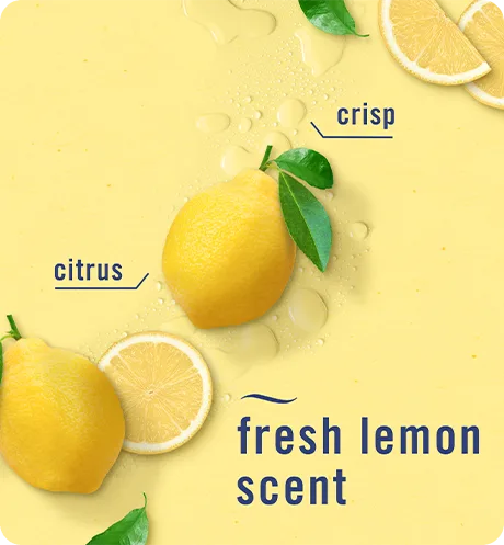 Fresh lemon scent. Crisp, citrus.