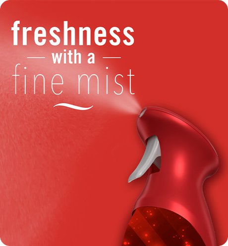 Air baked cinnamon apple freshness with a fine mist.