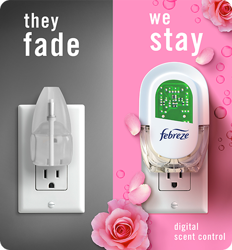 Plug Romance And Desire side by side comparison, they fade, we stay with digital scent control.