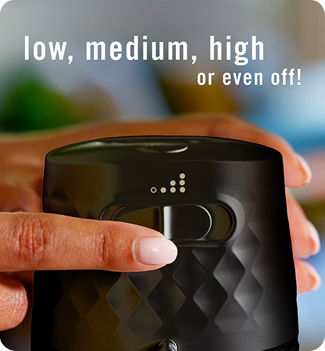 Low, medium, high or even off!