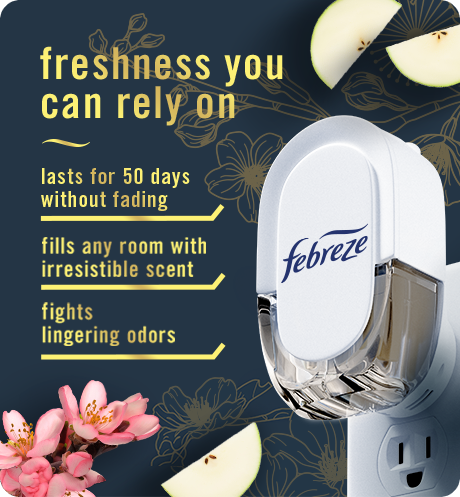 Plug Japanese Cherry Blossom, freshness you can rely on. Lasts for 50 days without fading. Fills any room with irresistable scent. Fights lingering odors.