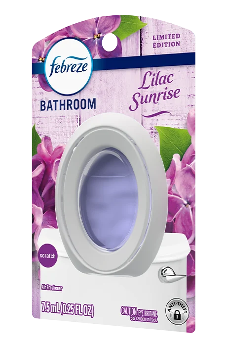 Bathroom lilac sunrise product shot