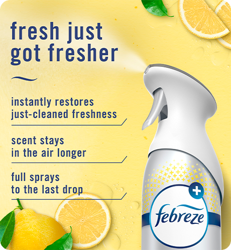 Air Kitchen Odor Fighter. Fresh just got fresher. Instantly restores just-cleaned freshness. Super fine mist stays in the air longer. Full spray down to the last drop.