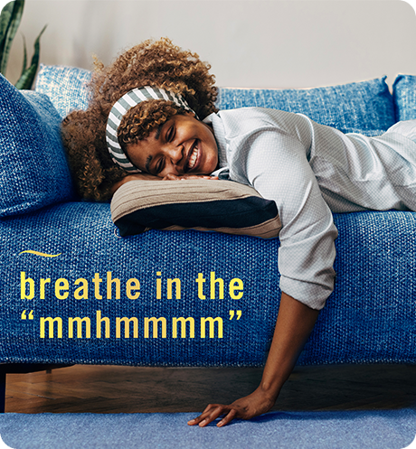 Febreze FABRIC Tranquil Cyprus Coves breathe in the "mmhmmmm".