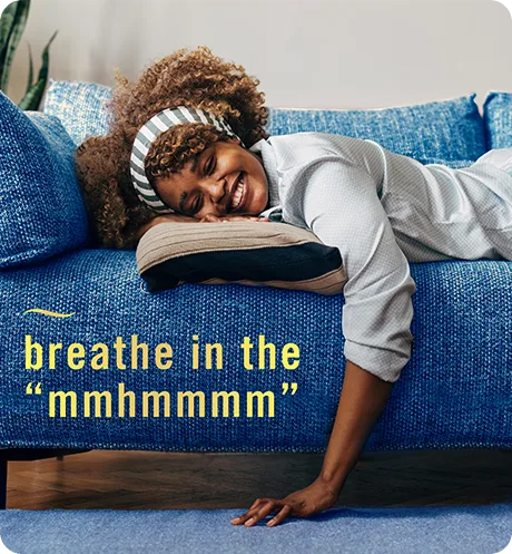 Febreze FABRIC Tranquil Cyprus Coves breathe in the "mmhmmmm".