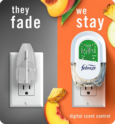 Summer juicy peaches brand comparison, they fade, we stay.