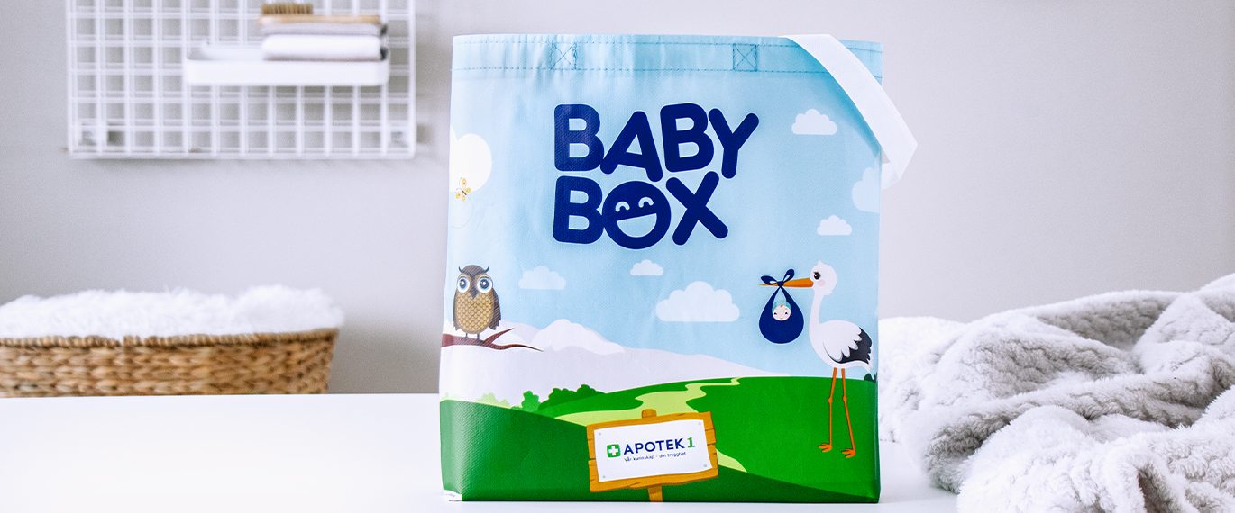 Babybox med flotte produkter - Apotek 1
