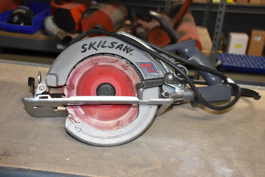 A circular saw, an example of our General Construction Electric Tools for rent