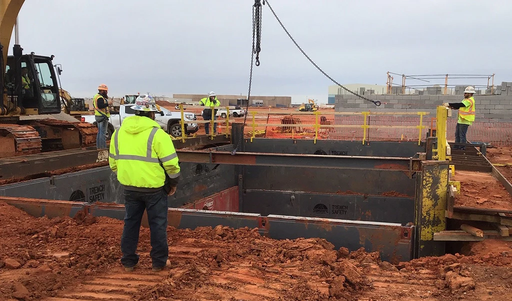 Trench Slide Rail System