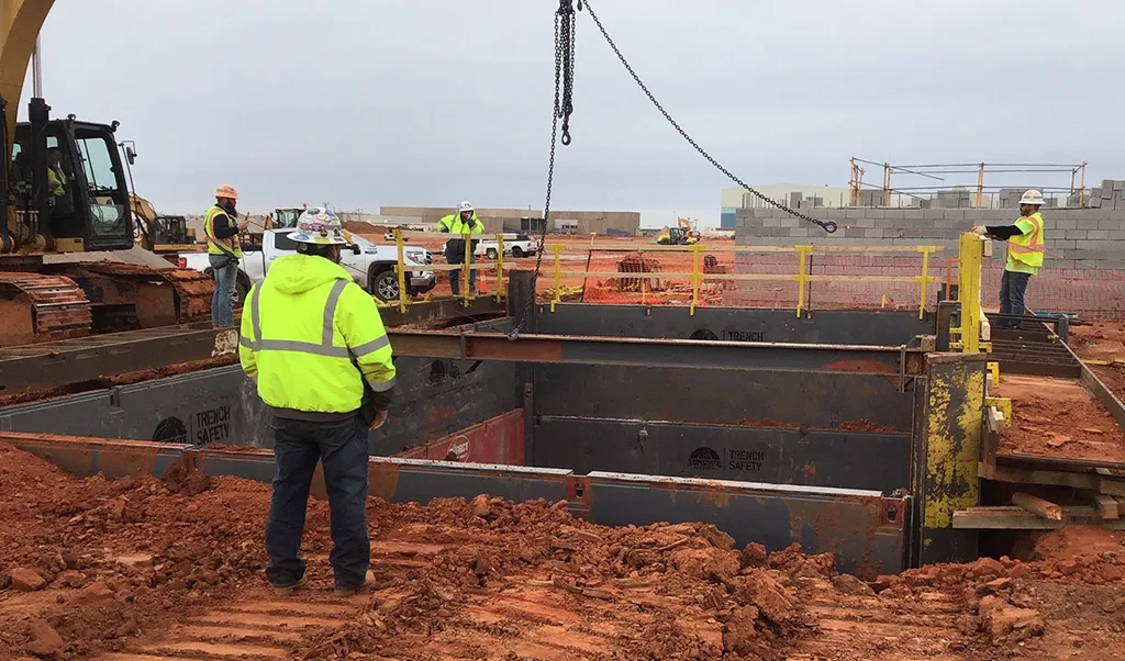 Trench Slide Rail System