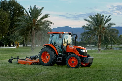 Kabota tractor on southwest golf course.